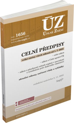 neuveden: ÚZ 1656 Celní předpisy