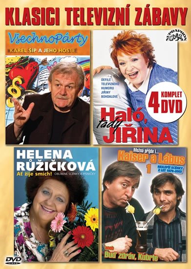 Various: Klasici televizní zábavy - 4 DVD Various: Klasici televizní zábavy - 4 DVD