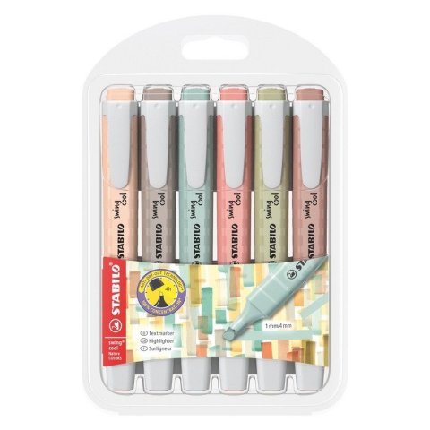 neuveden: Zvýrazňovač STABILO swing cool NatureCOLORS - sada 6 ks