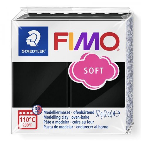 neuveden: FIMO soft 57g - černá neuveden: FIMO soft 57g - černá