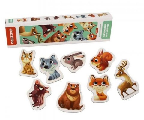 neuveden: Lesní zvířátka: naučné puzzle 8 zvířátek: 16 dílků neuveden: Lesní zvířátka: naučné puzzle 8 zvířátek: 16 dílků