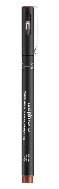 : Kreativní liner PIN 05, 0,5 mm, hnědý