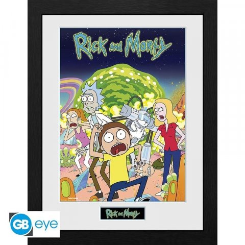 neuveden: Rick a Morty Zarámovaný plakát - Compilation