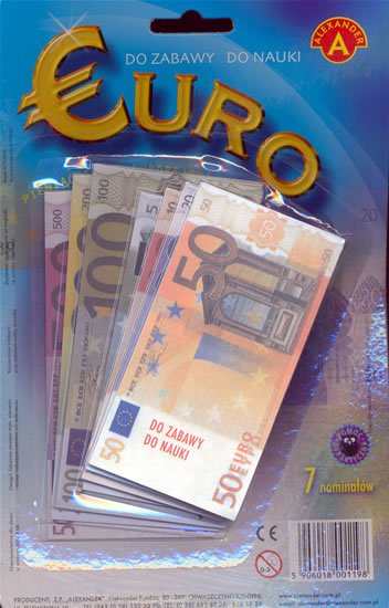 neuveden: Eura - peníze do hry na kartě neuveden: Eura - peníze do hry na kartě