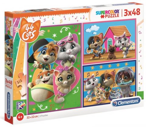 neuveden: Clementoni Puzzle - 44 Cats 3 x 48 dílků neuveden: Clementoni Puzzle - 44 Cats 3 x 48 dílků