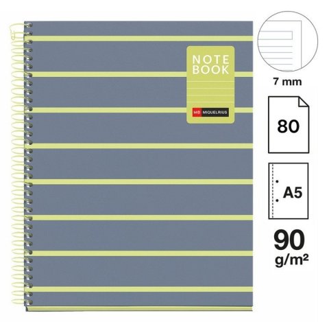 : Poznámkový blok Between the Lines NB-1, A5, 90g, karton, 80 listů, linka, L