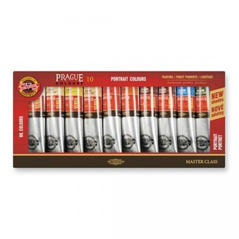 neuveden: Koh-i-noor barvy olejové PRAHA/portrét souprava 10 x 40 ml