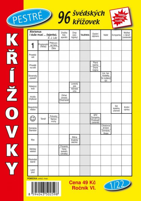 neuveden: Pestré křížovky 1/2022