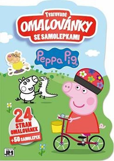 neuveden: Peppa - Tvarované omalovánky se samolepkami