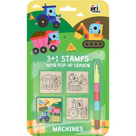 neuveden: Razítka 3+1 s voskovkou Stroje