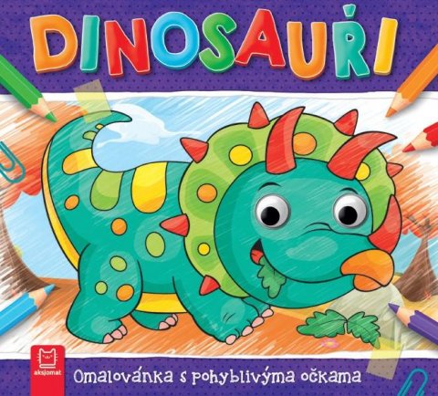 neuveden: Dinosauři - Omalovánka s pohyblivýma očkama
