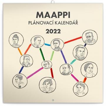 neuveden: Kalendář 2022 nástěnný: Rodinný plánovací Maappi, 30 × 30 cm