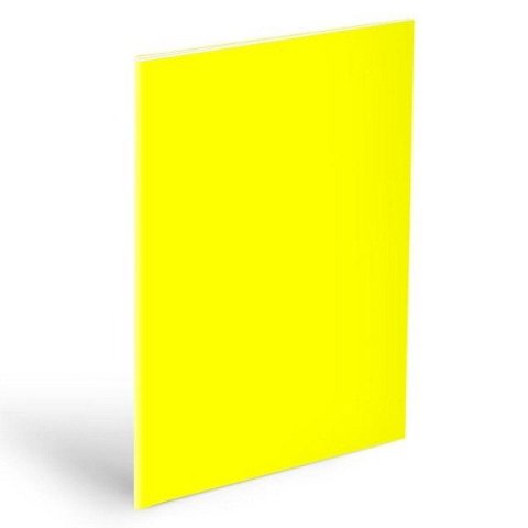 neuveden: Obal na sešity A5 NEON žlutý, 180mic