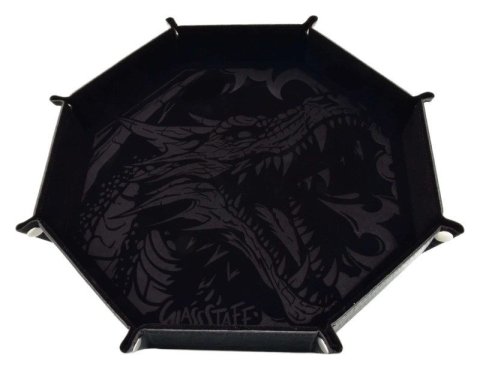 : Dice tray - Dragon Skin Edition- Osmihran - Černý