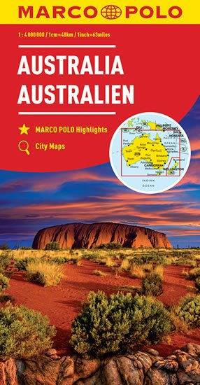 neuveden: Austrálie 1:4M/mapa(ZoomSystem)MD
