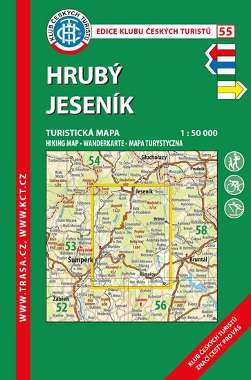 neuveden: KČT 55 Hrubý Jeseník 1:50 000/turistická mapa neuveden: KČT 55 Hrubý Jeseník 1:50 000/turistická mapa