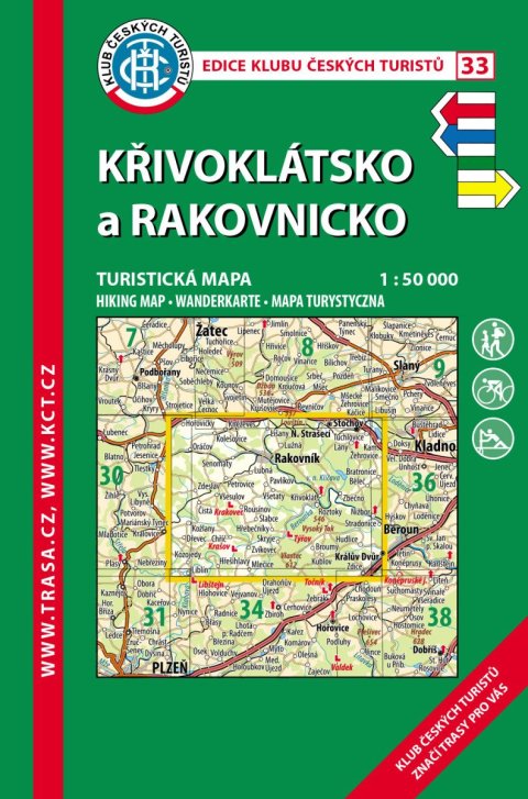 : KČT 33 Křivoklátsko, Rakovnicko 1:50 000