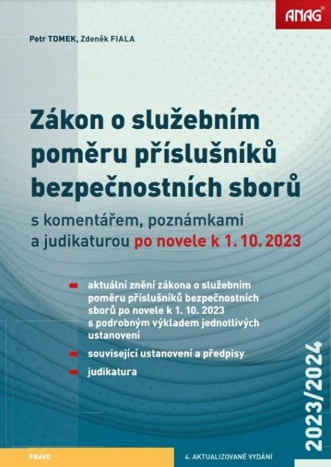 Tomek Petr: Zákon o služebním poměru příslušníků bezpečnostních sborů s komentářem, poz Tomek Petr: Zákon o služebním poměru příslušníků bezpečnostních sborů s komentářem, poz