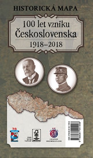 neuveden: Historická mapa 100 let vzniku Československa 1918 – 2018