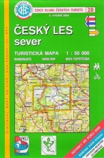 neuveden: Český les - sever - Turistická mapa - edice Klub českých turistů 28