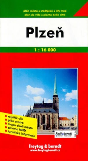 neuveden: Plzeň 1:16 000 (plán města)