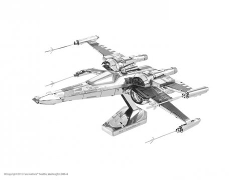 neuveden: 3D puzzle Metal Earth Star Wars Poe dameron X-Wing Fighter