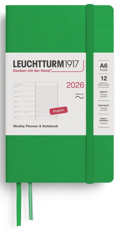 neuveden: Weekly Planner & Notebook 2026 Pocket (A6) Spring Leaf neuveden: Weekly Planner & Notebook 2026 Pocket (A6) Spring Leaf
