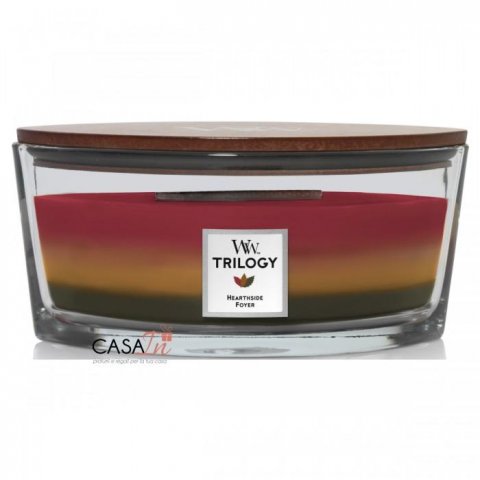 neuveden: WoodWick Hearthside svíčka loď Trilogy 453,6g