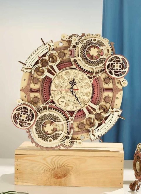 neuveden: NiXiM Dřevěné 3D puzzle/Nástěnné hodiny s kalendářem