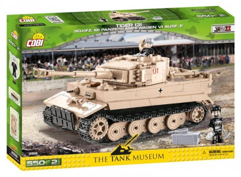 neuveden: Stavebnice COBI - II WW Tiger I nr 131, 550 kostek, 2 figurky
