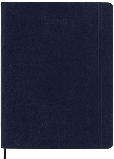 neuveden: Moleskine Plánovací zápisník 2022-2023 modrý XL, měkký