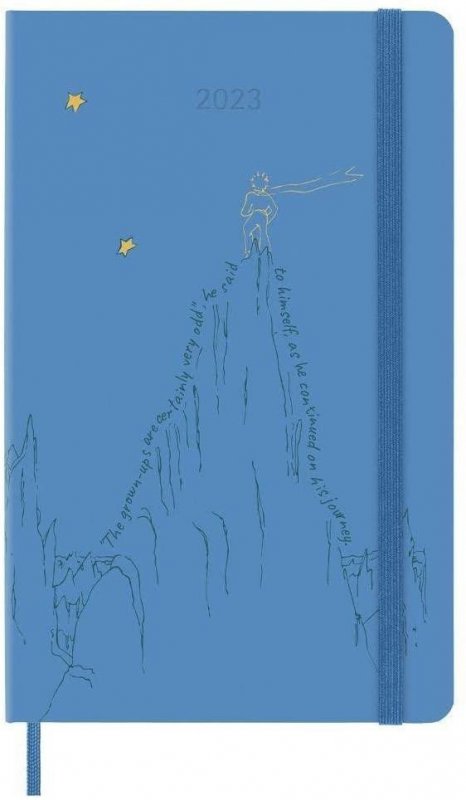 neuveden: Moleskine Malý princ plánovací zápisník 2023 Mountain L