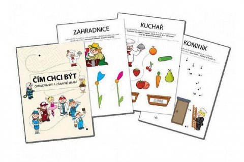 neuveden: Čím chci být - Omalovánky a zábavné hraní