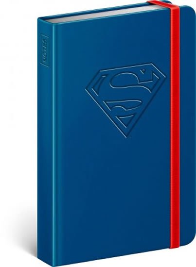 neuveden: Notes Superman - Logo, linkovaný, 11 × 16 cm