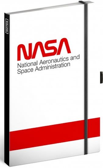 neuveden: Notes NASA Worm, linkovaný, 13 × 21 cm