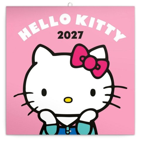 : Kalendář 2027 poznámkový: Hello Kitty , 30 x 30 cm
