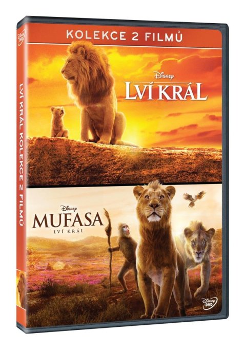 neuveden: Lví král (2019) + Mufasa: Lví král kolekce 2 filmů 2DVD
