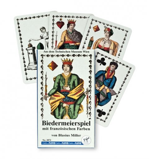 neuveden: Piatnik Biedermeierspiel mit frazözischen Farben von Blasius Miller No.2872