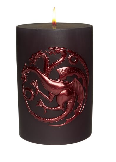 neuveden: Vyřezávaná svíčka Game of Thrones - Targaryen