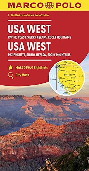 neuveden: USA západ/mapa 1:2M MD