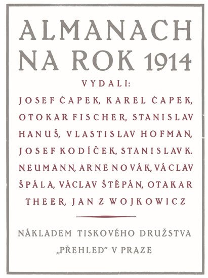 Čapek Karel: Almanach na rok 1914