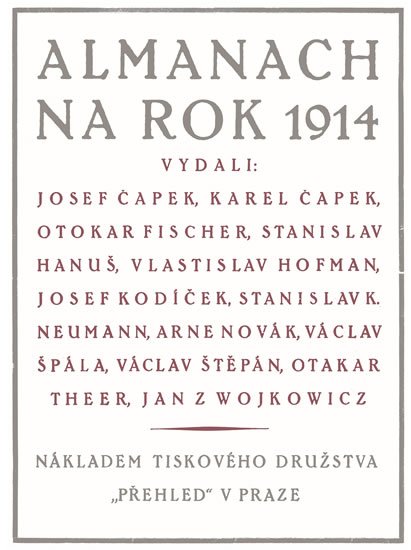 Čapek Karel: Almanach na rok 1914 Čapek Karel: Almanach na rok 1914