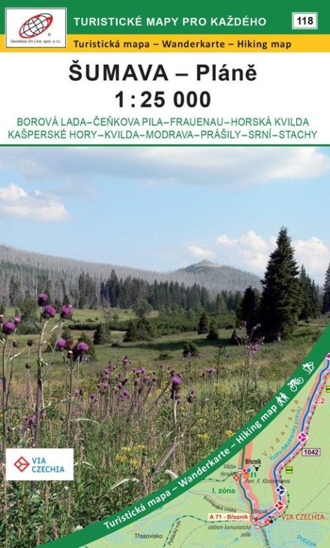 neuveden: Šumava - Pláně 1:25 000 / 118 Turistické mapy pro každého