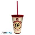 neuveden: Harry Potter Hrnek s brčkem Spěšný vlka do Bradavic 470 ml