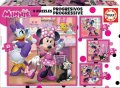 neuveden: Puzzle Minnie a Daisy 4v1 (12,16,20,25 dílků)