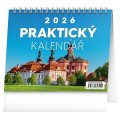 neuveden: Kalendář 2026 stolní: Praktický kalendář s citáty, 16,5 x 13 cm
