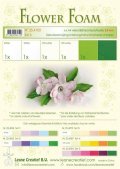 neuveden: Flower Foam Speciální pěnová guma A4 - zelené barvy 6 ks