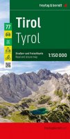 neuveden: Tyrolsko 1:150 000 / silniční a rekreační mapa