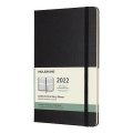 neuveden: Moleskine Vertikální diář 2022 černý L, týdenní, tvrdý