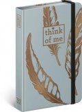 neuveden: Diář 2022: Peříčka - Think of me - týdenní, 11 x 16 cm